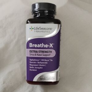 Life Seasons Breathe-X Sinus & Nasal Support 120 VCaps Vegan Gluten Free Ex4/28